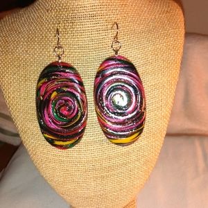 4/$15 clay earrings E139